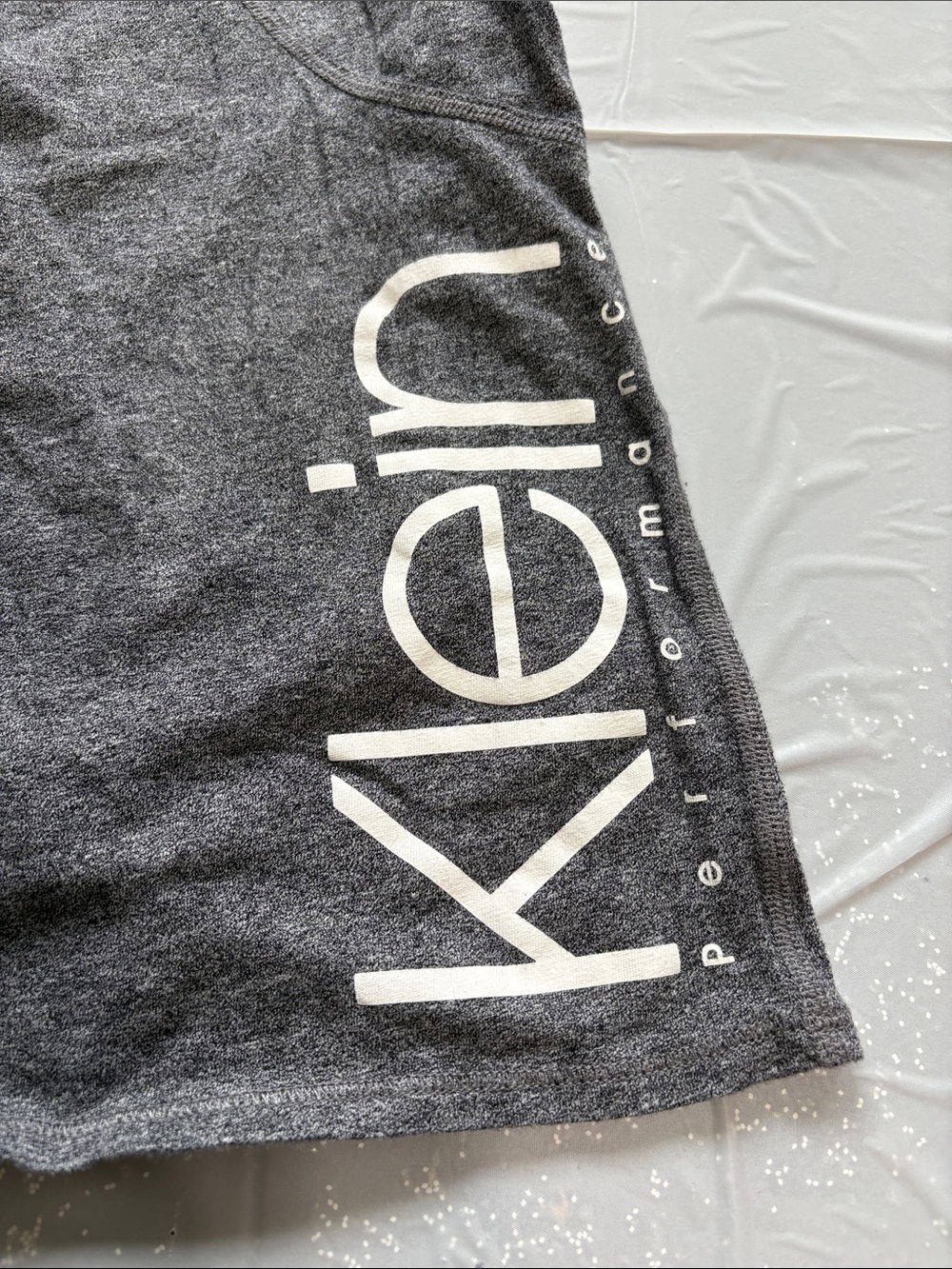 Calvin Klein Dark Gray Sleeveless Open Back Logo Tank - Picture 8 of 10